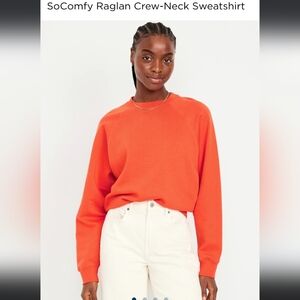 BNWT SoComfy Old Navy Raglan Crew Neck Sweatshirt